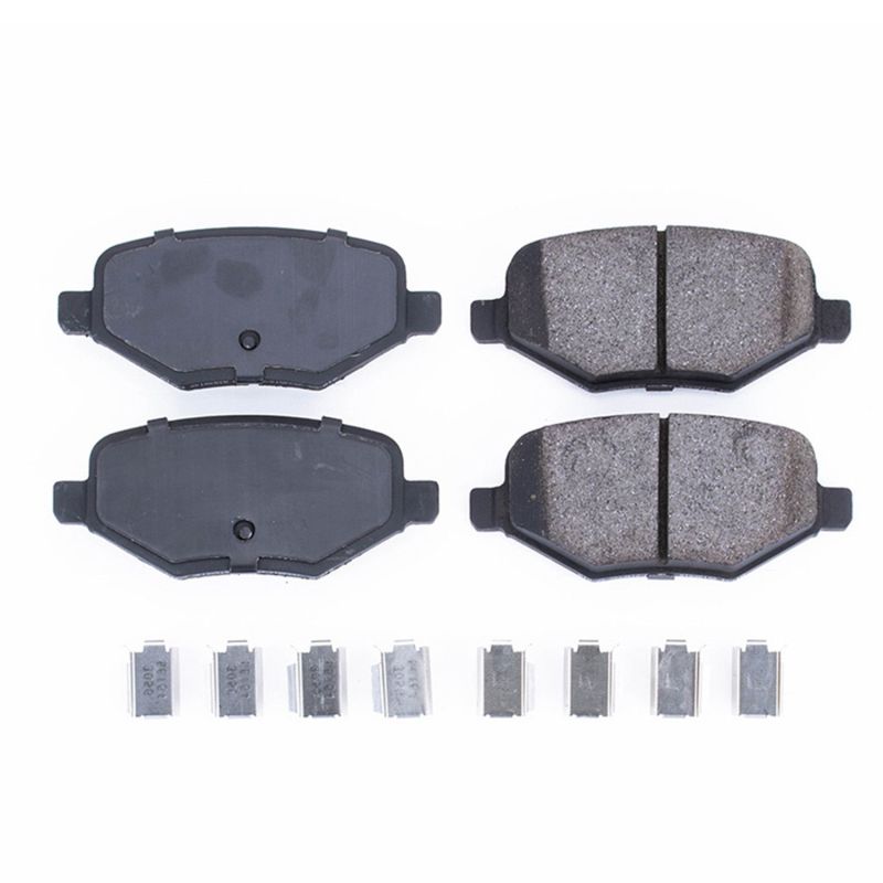 PSB Z17 Evolution Brake Pads - Power Stop 14-15 Ford Edge Rear Z17 Evolution Ceramic Brake Pads w/Hardware