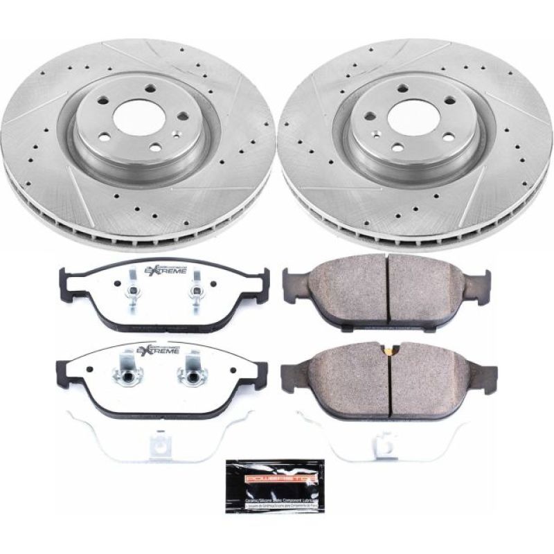 PSB Z26 Street Warrior Kit - Power Stop 12-16 Audi A6 Quattro Front Z26 Street Warrior Brake Kit