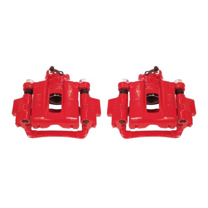 PSB Red Calipers - Power Stop 03-09 Toyota 4Runner Rear Red Calipers w/Brackets - Pair