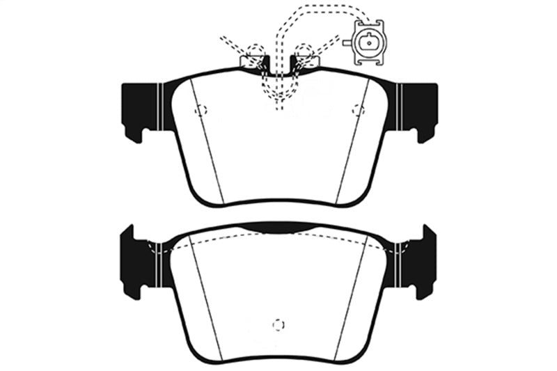 EBC Ultimax2 Brake Pad Sets - EBC 17+ Alfa Romeo Giulia 2.0L Turbo Ultimax Rear Brake Pads
