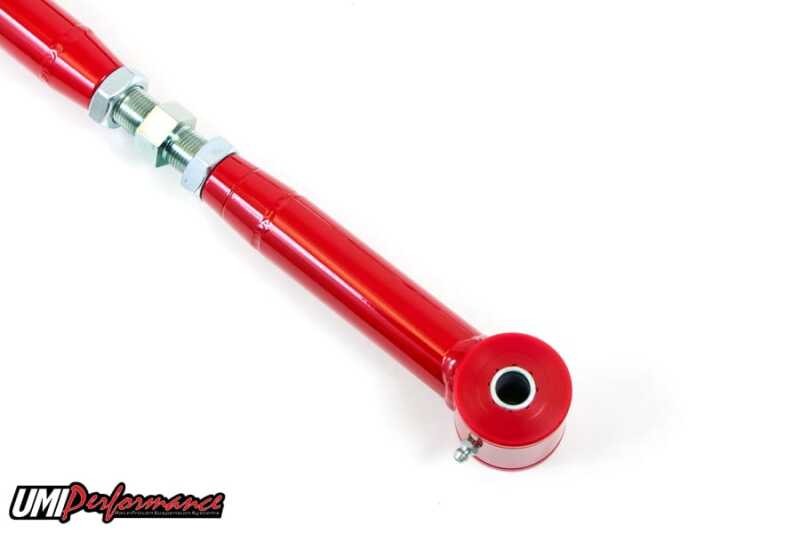 UMI Panhard Rods - UMI Performance 05-14 Ford Mustang On-Car Adjustable Panhard Bar with Poly Bushings