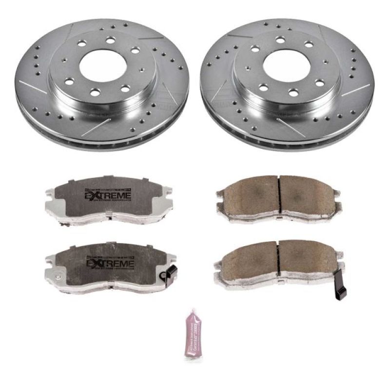 PSB Z26 Street Warrior Kit - Power Stop 93-95 Eagle Summit Front Z26 Street Warrior Brake Kit