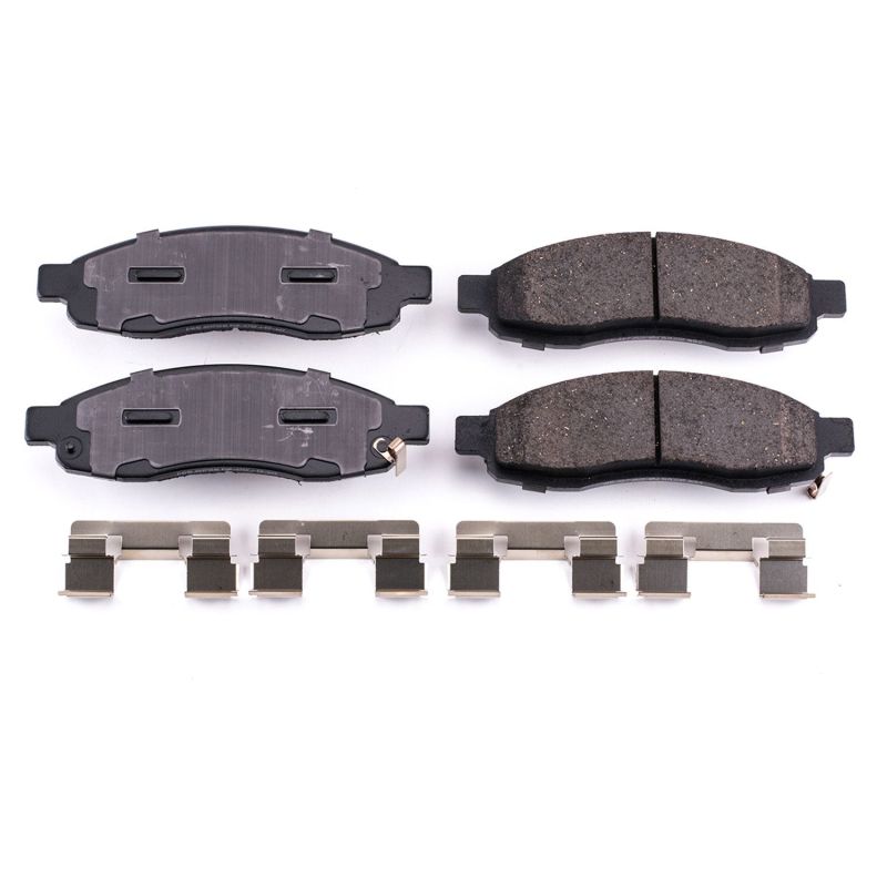 PSB Z17 Evolution Brake Pads - Power Stop 04-05 Infiniti QX56 Front Z17 Evolution Ceramic Brake Pads w/Hardware