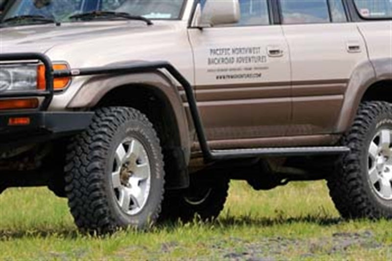 ARB Side Rails/Steps - ARB Deluxe Side Rail & Step S 80Ser W/Flr