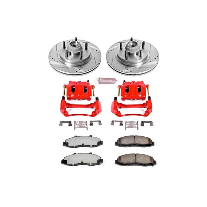 PSB Z36 Truck & Tow Kit - Power Stop 2002 Lincoln Blackwood Front Z36 Truck & Tow Kit w/Cals