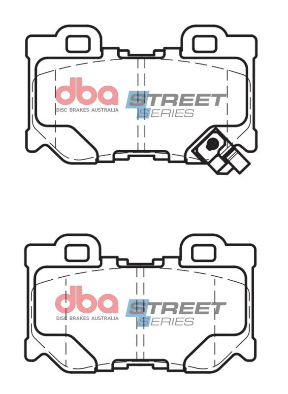 DBA Street Series Brake Pads - DBA 09-13 Infiniti G37 (350mm Rear Rotor) Rear Street Series Brake Pads