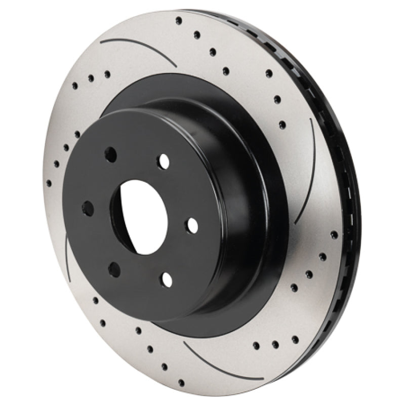 WIL Rotors - Wilwood 6x5.5 SRP Drilled Performance Rear Rotor & Hat R/H - Black