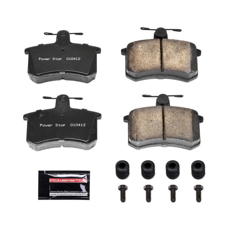 PSB Z23 Evolution Brake Pads - Power Stop 88-92 Audi 80 Rear Z23 Evolution Sport Brake Pads w/Hardware