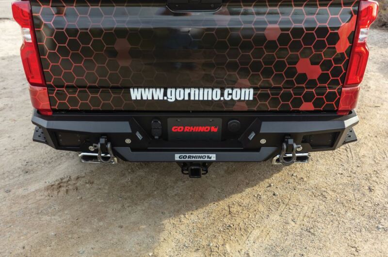 GOR BR20 Bumper - Go Rhino 19-20 Chevrolet Silverado 1500 BR20 Rear Bumper Replacement