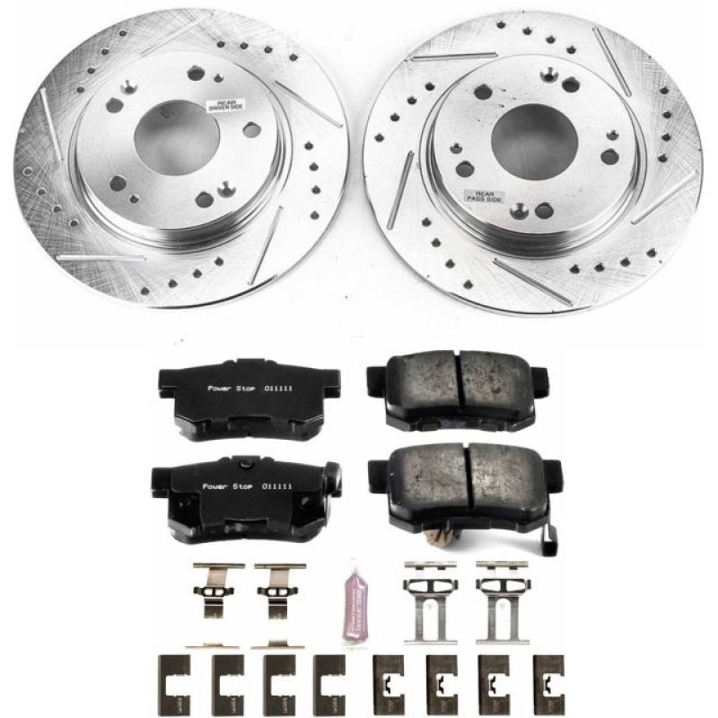 PSB Z23 Evolution Kit - Power Stop 11-15 Honda CR-Z Rear Z23 Evolution Sport Brake Kit