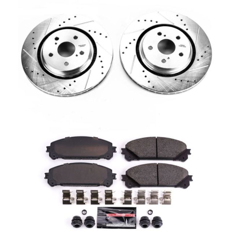 PSB Z23 Evolution Kit - Power Stop 16-18 Lexus RX350 Front Z23 Evolution Sport Brake Kit