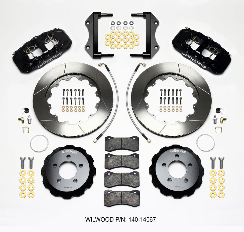 WIL Aero Brake Kit - Wilwood AERO6 Front Hat Kit 14.25 2014-Up Challenger w/Lines