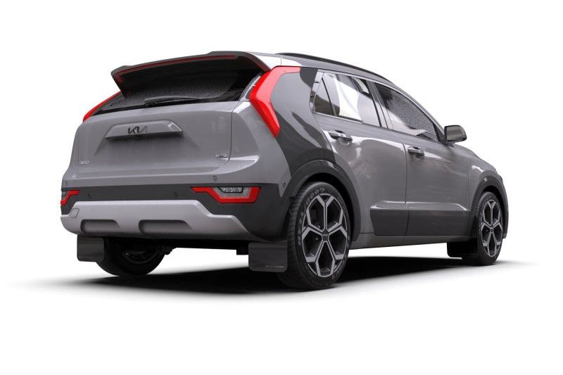 RAL UR Blk Flap/Rd Logo - Rally Armor 23-25 Kia Niro SG2 Black UR Mud Flap Red Logo