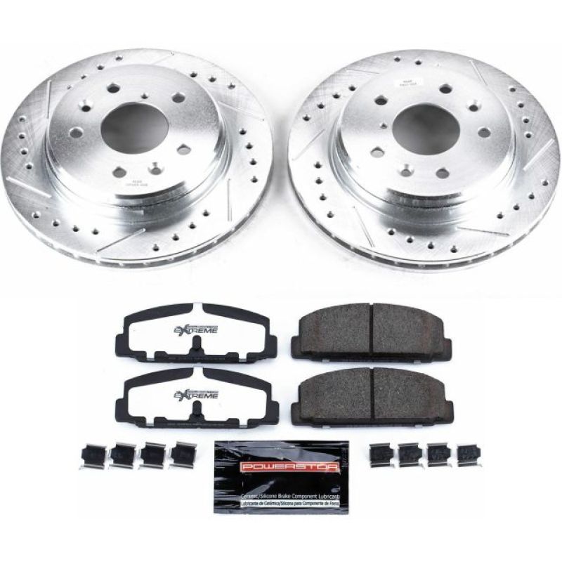 PSB Z26 Street Warrior Kit - Power Stop 86-91 Mazda RX-7 Rear Z26 Street Warrior Brake Kit