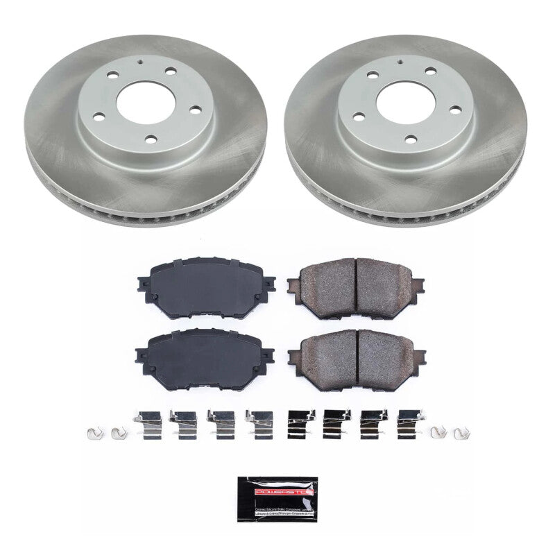 PSB Semi-Coated Rotor Kits - Power Stop 14-16 Mazda 3 Front Semi-Coated Rotor Kit
