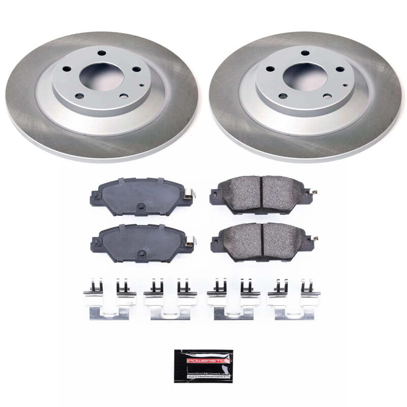 PSB Semi-Coated Rotor Kits - Power Stop 16-23 Mazda CX-5 Rear Semi-Coated Rotor Kit