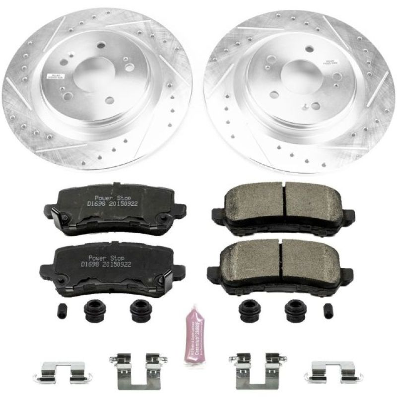 PSB Z23 Evolution Kit - Power Stop 18-19 Honda Odyssey Rear Z23 Evolution Sport Brake Kit