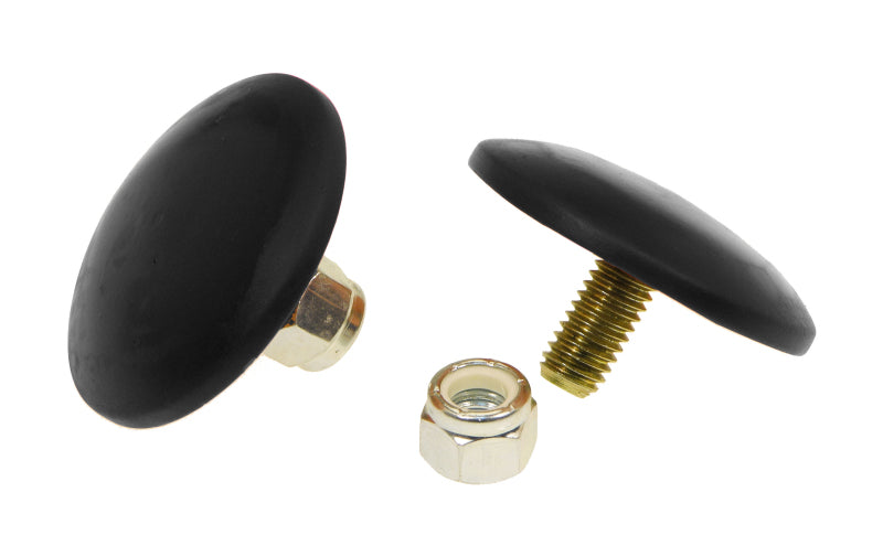 PRO Bump Stops - Blk - Prothane Universal Bump Stop 3/8X2 Ultra Thin Button - Black