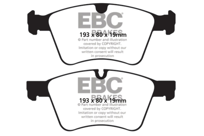EBC Redstuff Brake Pad Sets - EBC 08-10 Mercedes-Benz GL320 3.0 TD (373mm Front Rotors) Redstuff Front Brake Pads