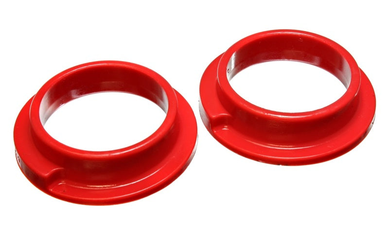 ES Spring Isolators - Red - Energy Suspension 00-04 Ford Focus Red Rear Coil Spring Isolators