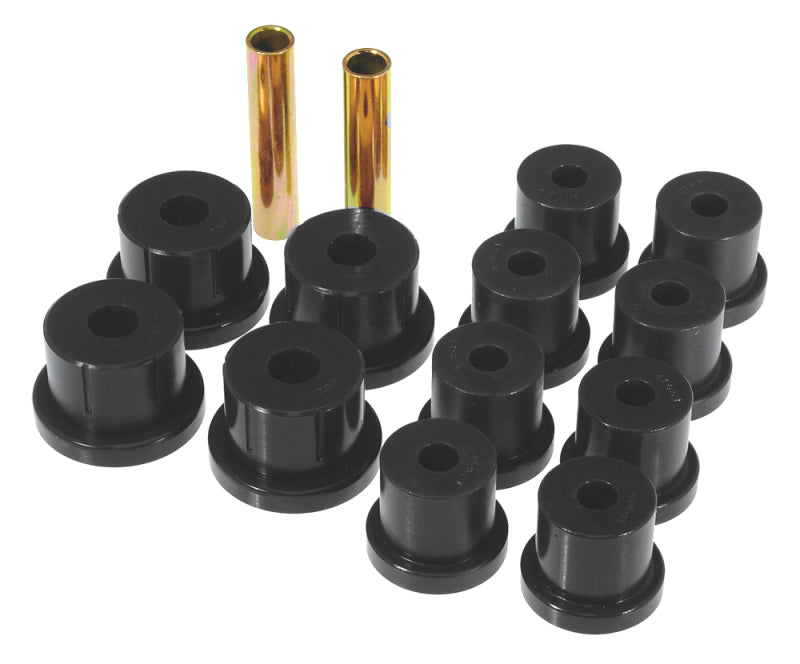 PRO Spring/Shackle Bush- Blk - Prothane 62-67 Chevy Nova Mono Leaf Spring Bushings - Black