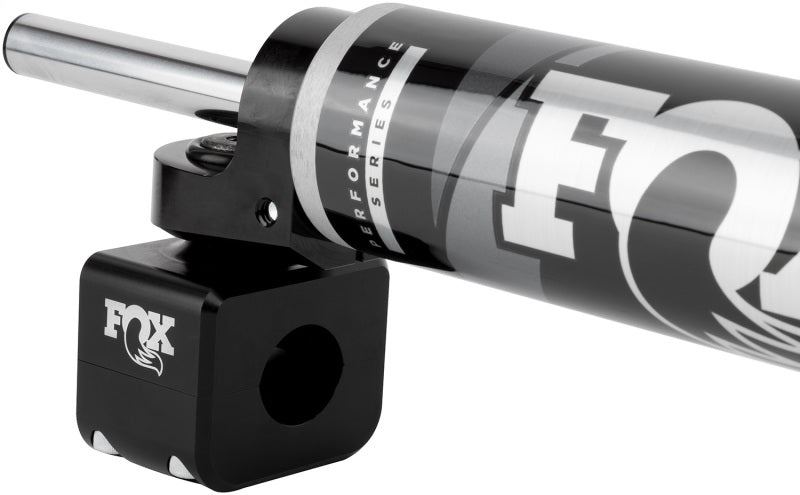 FOX 2.0 Perf Steer Stabilizer - Fox 08-16 Ford Superduty 2.0 Performance Series 8.2in. TS Stabilizer Bottom Axle Mount 1 1/8in Shaft