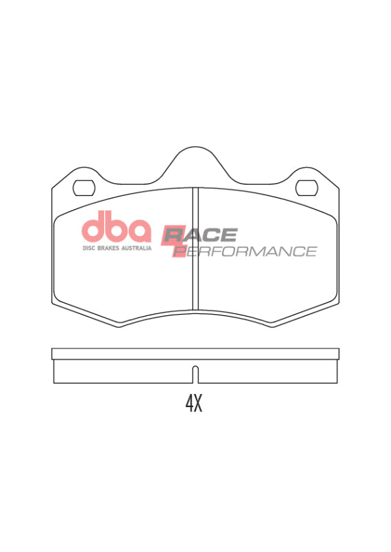 DBA RP Performance Brake Pads - DBA 10-15 Lotus Evora Front RP Performance Brake Pads