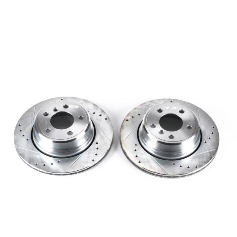 PSB Evolution Drill/Slot Rotor - Power Stop 02-06 BMW X5 Rear Evolution Drilled & Slotted Rotors - Pair