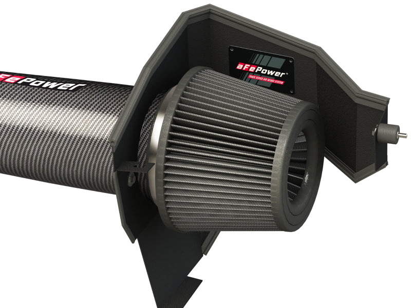 AFE Track Series Intake - aFe POWER Magnum FORCE Carbon Fiber Stage 2 Track Series Pro Dry S CAIS - 11-18 Dodge Challenger V8