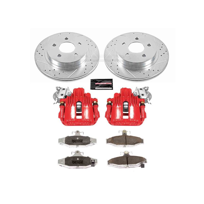 PSB Z26 Street Kit w/Cals - Power Stop 93-97 Chevrolet Camaro Rear Z26 Street Warrior Brake Kit w/Calipers