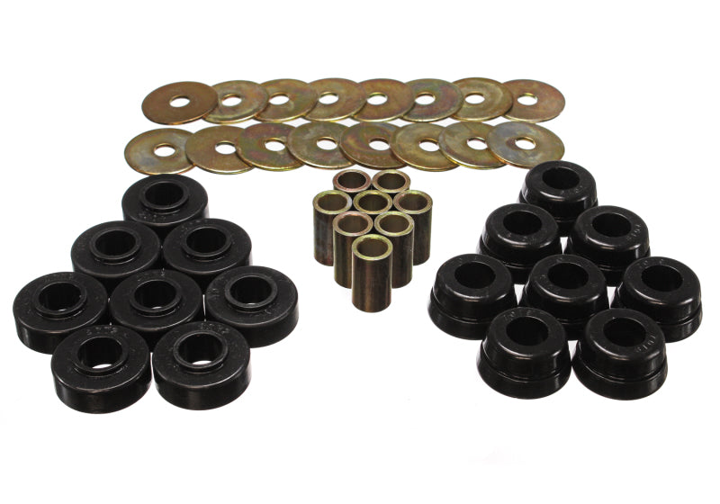 ES Body Mounts - Black - Energy Suspension GM Body Mount Set W/Hardware - Black