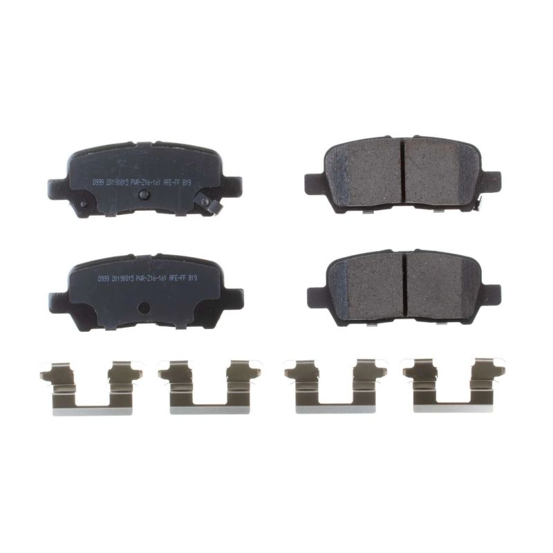 PSB Z17 Evolution Brake Pads - Power Stop 05-09 Buick Allure Rear Z17 Evolution Ceramic Brake Pads w/Hardware