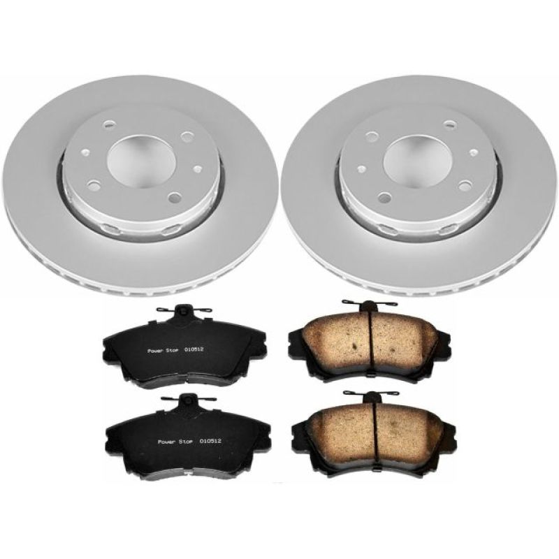 PSB Z23 Evolution Coated Kit - Power Stop 00-04 Volvo S40 Front Z23 Evolution Sport Coated Brake Kit