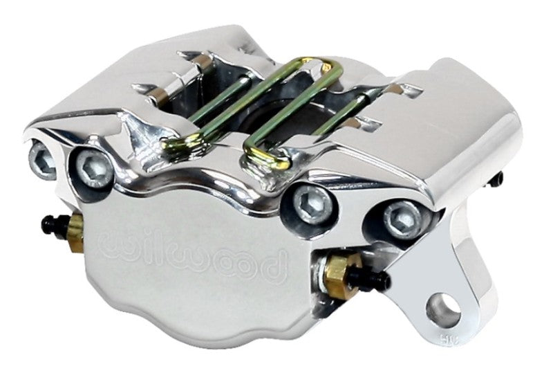 WIL Dynapro Caliper - Wilwood Caliper-Polished Dynapro Single 3.75in Mount 1.75in Pistons .19in Disc Long Piston