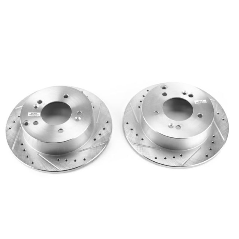 PSB Evolution Drill/Slot Rotor - Power Stop 07-10 Kia Rondo Rear Evolution Drilled & Slotted Rotors - Pair