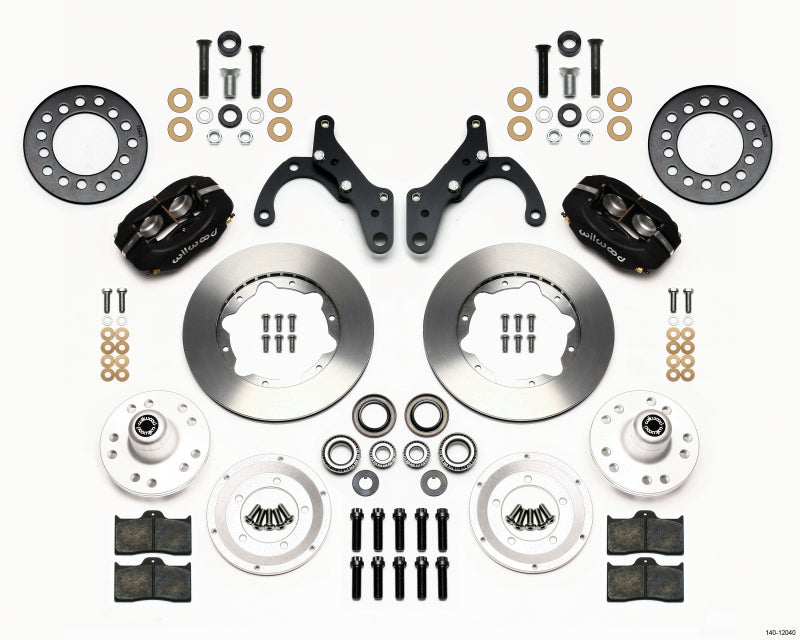 WIL Dynalite Brake Kit - Wilwood Forged Dynalite Front Kit 11.00in 69-70 Impala Drum/Disc 69-82 Vette