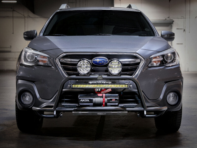 AFE Bumpers - aFe POWER 15-19 Subaru Outback H4 2.5L / H6 3.6L Terra Guard Front Bumper w/ Winch Mount