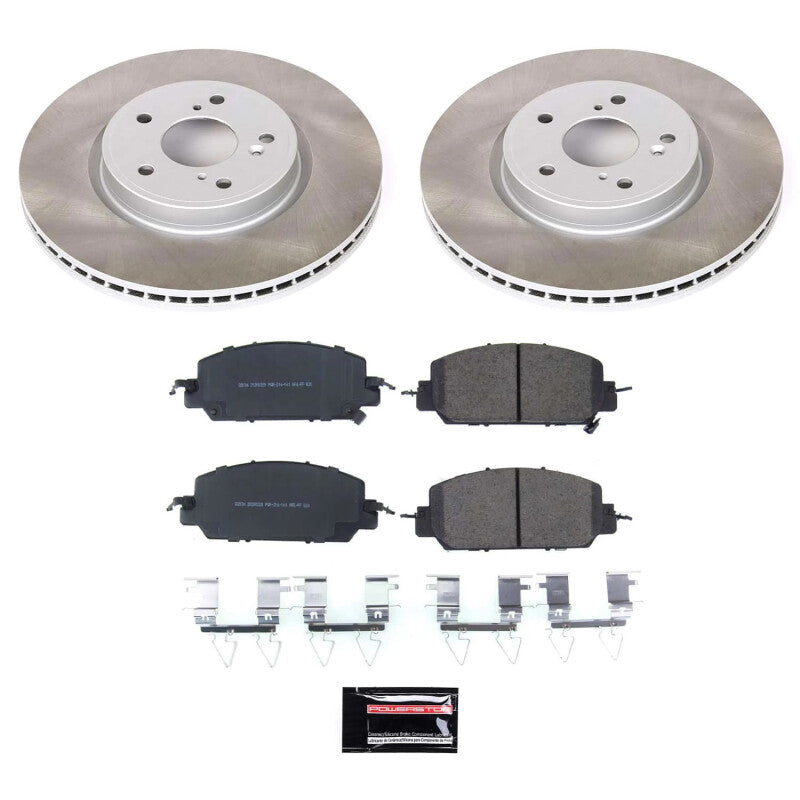 PSB Semi-Coated Rotor Kits - Power Stop 17-23 Honda CR-V Front Semi-Coated Rotor Kit