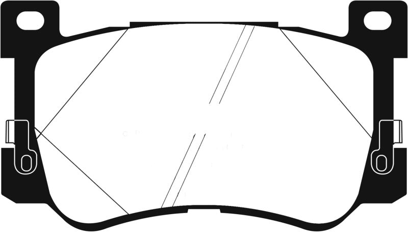 EBC Redstuff Brake Pad Sets - EBC 2017+ Genesis G90 5.0L Redstuff Front Brake Pads