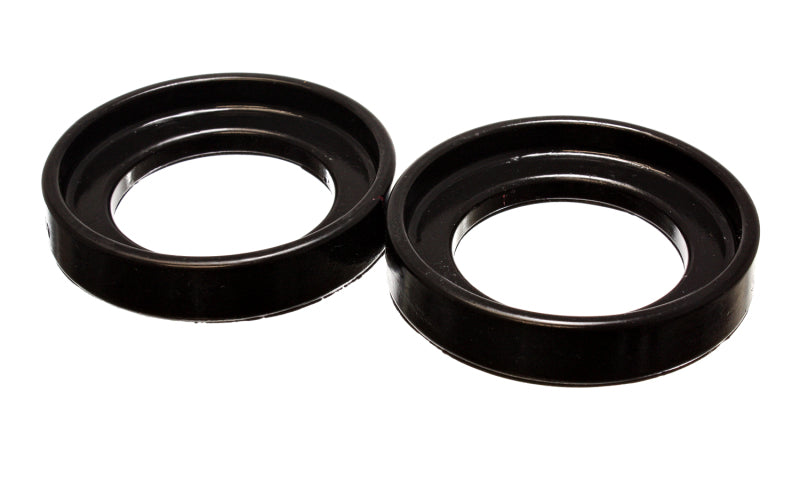 ES Spring Isolators - Black - Energy Suspension 90-97 Honda Accord/Odyssey / 92-01 Honda Prelude Black Front Coil Spring Isolator