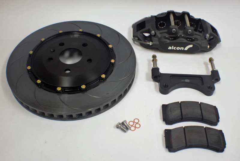 ALC Pro-System Rotors - Alcon Chevrolet Corvette C8 (OEM Wheels) 6 Piston 380x36mm Front Street Kit - Anodized