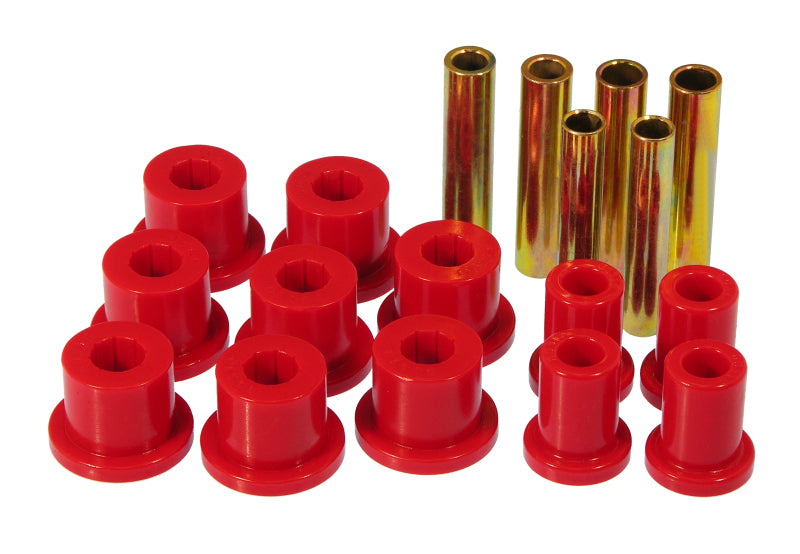 PRO Spring/Shackle Bush- Red - Prothane 67-70 GM 4wd Front Spring & Shackle Bushings - Red