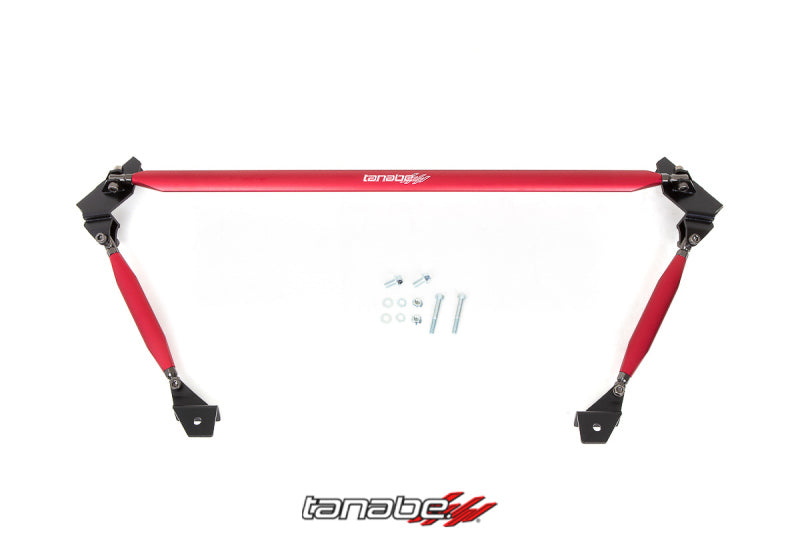 TAN Strut Tower Bars - Front - Tanabe Sustec 20-21 Toyota GR Supra Front Strut Tower Bar