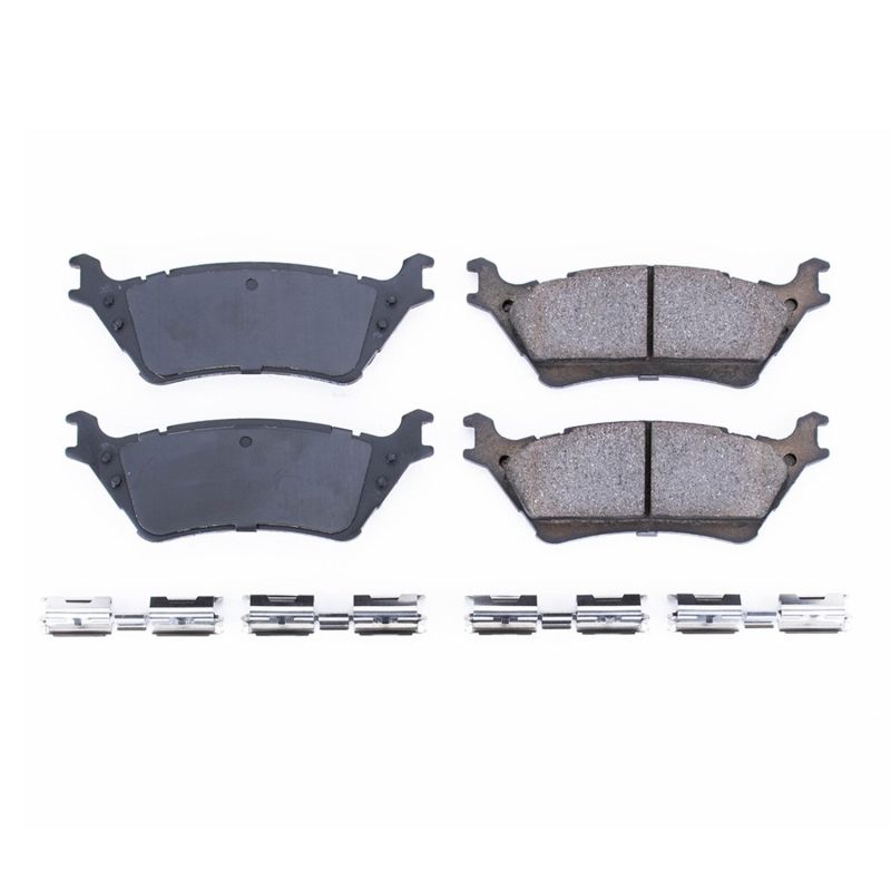 PSB Z17 Evolution Brake Pads - Power Stop 12-19 Ford F-150 Rear Z17 Evolution Ceramic Brake Pads w/Hardware