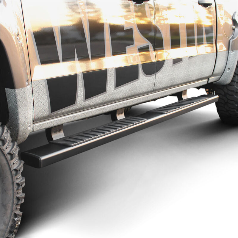 WES Nerf Bars - R7 - Westin 2007-2018 Chevy Silverado Ext/Dbl Cab R7 Nerf Step Bars - Black