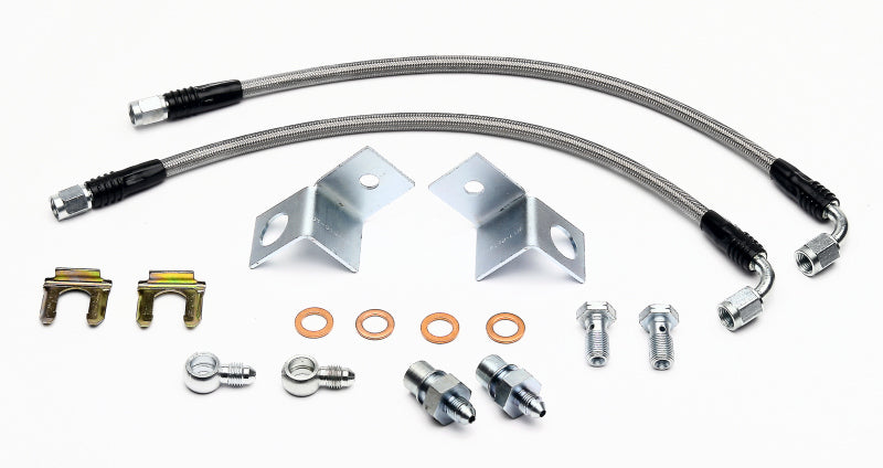 WIL Flexline Brake Hose - Wilwood Flexline Kit Rear 2005-08 Ford Mustang w/ Combination Parking Brake Caliper