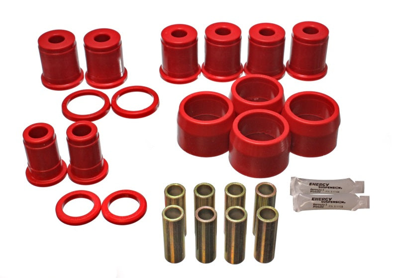 ES Cntrl Arm Bushings - Red - Energy Suspension Rear Control Arm W/Thrust Washer - Red