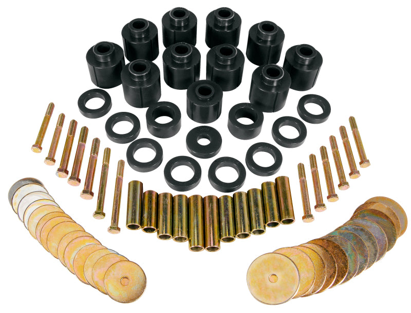 PRO Body/Subframe Bush - Blk - Prothane 80-86 Jeep CJ5/7 Body Mount - Black