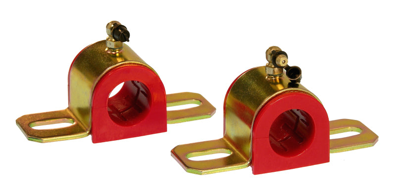 PRO Sway/End Link Bush - Red - Prothane Universal 90 Deg Greasable Sway Bar Bushings - 1 1/16in - Type B Bracket - Red