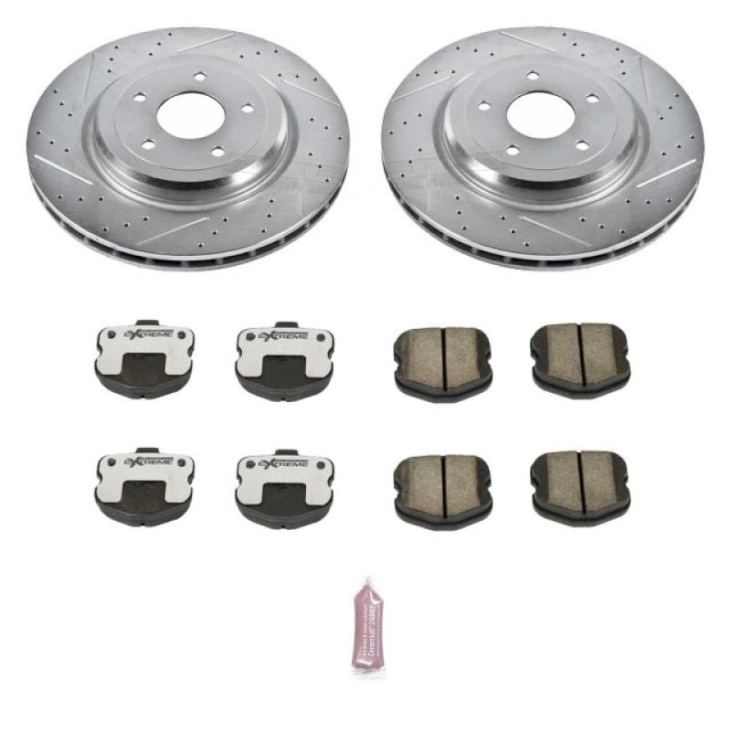 PSB Z26 Street Warrior Kit - Power Stop 06-13 Chevrolet Corvette Rear Z26 Street Warrior Brake Kit